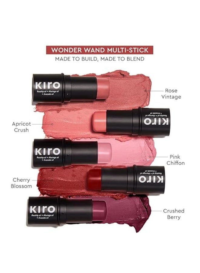 كيرو قلم كيرو وندر واند متعدد الاستخدامات - زهر الكرز، 7.5 غرام | قلم 3 في 1 - أحمر خدود، ظلال عيون، وملون شفاه | كريمي، خفيف الوزن، يدوم طويلاً | غني بزيت ثمر الورد، الأفوكادو، والمورينجا - Image 2